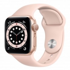 Apple Watch Series 6 GPS 44mm Gold Aluminum Case w. Pink Sand Sport B. (M00E3)