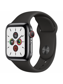 Apple Watch Series 5 LTE 40mm Space Black Steel w. Black b.- Space Black Steel (MWWW2)