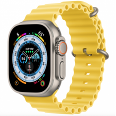 Apple Watch Ultra GPS + Cellular 49mm Titanium Case with Yellow Ocean Band (MNH93/MNHG3)
