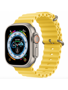 Apple Watch Ultra GPS + Cellular 49mm Titanium Case with Yellow Ocean Band (MNH93/MNHG3)
