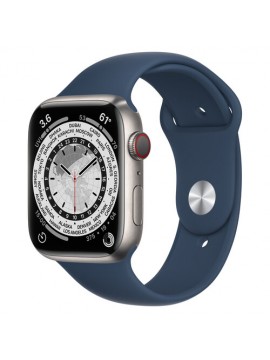 Apple Watch Edition Series 7 LTE 45mm Titanium Case w. Abyss Blue Sport Band (ML8W3+MKUW3)