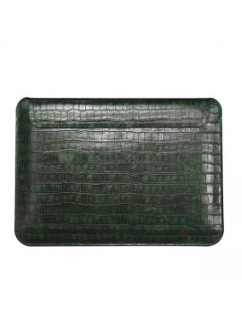 WiWU Skin Croco Geniunie Leather Sleeve MacBook 142 Dark Green