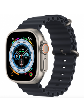 Apple Watch Ultra GPS + Cellular 49mm Titanium Case with Midnight Ocean Band (MQET3/MQFK3)