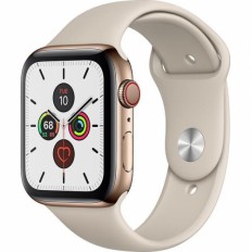 Apple Watch Series 5 LTE 40mm Gold Stainless Steel Case w. Stone Sport b. (MWX62)
