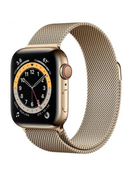 Apple Watch Series 6 GPS + Cellular 40mm Gold Stainless Steel Case w. Gold Milanese L. (M02X3)