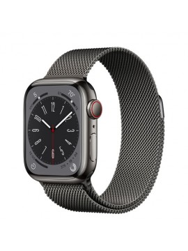 Apple Watch Series 8 GPS + Cellular 41mm Graphite S. Steel Case w. Milanese Loop Graphite (MNJL3/MNJM3)