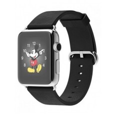 Apple Watch 42mm Stainless Steel Case with Black Classic Buckle (MJ3X2)