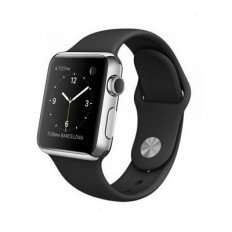 Apple Watch 38mm Stainless Steel Case with Black Sport Band (MJ2Y2)