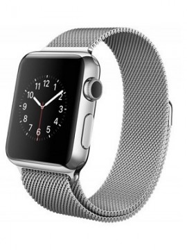 Apple Watch 38mm Stailnless Steel Case with Milanese Loop (MJ322)
