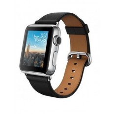 Apple Watch 38mm Stainless Steel Case with Black Classic Buckle (MLE62)