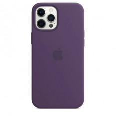 Silicone Case with Animation & MagSafe iPhone 12 Pro Max Amethyst