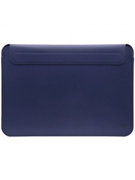 WiWU Genuine Leather Laptop Sleeve MacBook 13 Navy Blue
