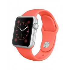 Apple Watch Sport 38mm Silver Aluminum Case with Pink Sport Band (MJ2W2)