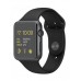 Apple Watch Sport 42mm Space Gray Aluminum Case with Black Sport Band (MJ3T2) CPO