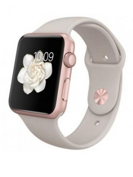 Apple Watch Sport 42mm Rose Gold Aluminum Case with Stone Sport Band (MLC62)