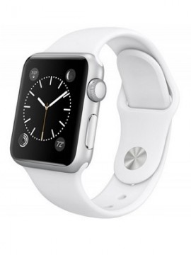 Apple Watch Sport 38mm Silver Aluminum Case with White Sport Band (MJ2T2)