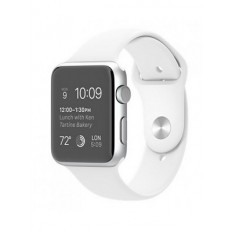 Apple Watch Sport 42mm Silver Aluminum Case with White Sport Band (MJ3N2)