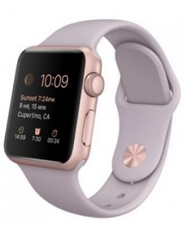 Apple Watch Sport 38mm Rose Gold Aluminum Case with Lavender Sport Band (MLCH2)