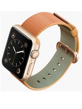 Apple Watch Sport 38mm Gold Aluminum Case with Gold/Red Woven Nylon (MMF52) - Новый распечатанный