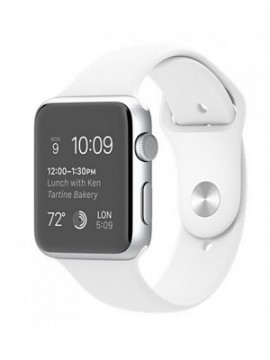 Apple Watch Sport 42mm Silver Aluminum Case with White Sport Band (MJ3N2) CPO - Новый распечатанный