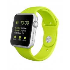 Apple Watch Sport 42mm Silver Aluminum Case with Green Sport Band (MJ3P2) - Новый распечатанный