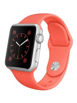 Apple Watch Sport 42mm Silver Aluminum Case with Pink Sport Band (MJ3R2) - Новый распечатанный