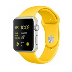 Apple Watch Sport 42mm Silver Aluminum Case with yellow Sport Band (MMFE2) - Новый распечатанный
