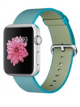 Apple Watch Sport 42mm Silver Aluminum Case with Scuba Blue Woven Nylon (MMFN2) - Новый распечатанный