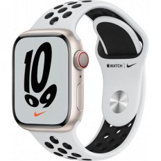 Apple Watch Nike Series 7 LTE 41mm S. Aluminum Case w. Pure Platinum/Black Nike S. Band (MKHL3)