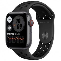 Apple Watch Nike SE GPS + Cellular 44mm Space Gray A. Case w. Anthracite/Black Nike S. Band (MKRX3)