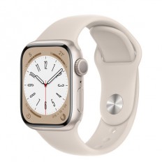 Apple Watch Series 8 GPS 41mm Starlight Aluminum Case with Starlight Sport Band (MNP63 MNU93)
