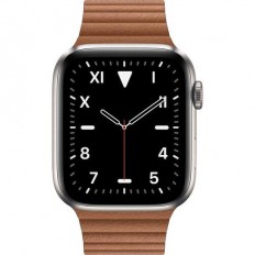 Apple Watch Edition Series 5 GPS + LTE 44mm Titanium w. Saddle Brown Leather L. (MWR62)