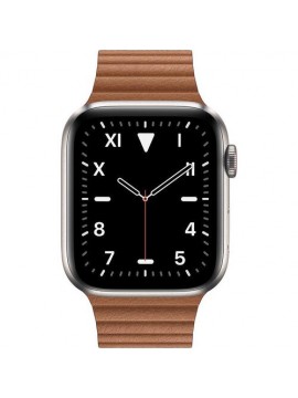 Apple Watch Edition Series 5 GPS + LTE 44mm Titanium w. Saddle Brown Leather L. (MWR62)
