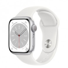 Apple Watch Series 8 GPS 41mm Silver Aluminum Case with White S. Band (MP6K3 MP6L3)
