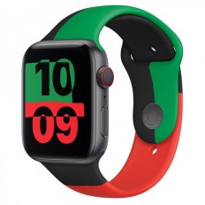 Apple Watch Series 6 GPS + Cellular 40mm Black Unity Aluminum Case with Sport Band (MJ6Q3)