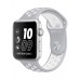 Apple Watch Nike+ 42mm Silver Aluminum Case with Silver/White Nike Sport Band (MNNT2)