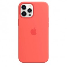 Silicone Case with Animation & MagSafe iPhone 12 Pro Max Pink Citrus