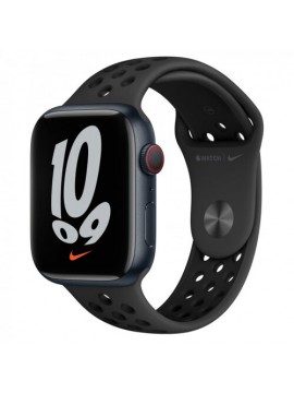 Apple Watch Nike Series 7 LTE 41mm Midnight Aluminum Case w. Anth./Black Nike S. Band (MKHM3)