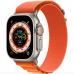 Apple Watch Ultra GPS + Cellular 49mm Titanium Case with Orange Alpine Loop - Large (MQEV3/MQFM3)