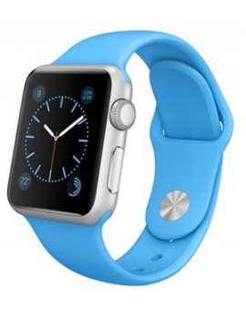 Apple Watch Sport 42mm Silver Aluminum Case with Blue Sport Band (MLC52) - Новый распечатанный