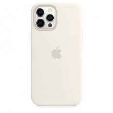 Silicone Case with Animation & MagSafe iPhone 12 Pro Max White