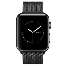 Apple Watch Series 2 42mm Space Black Stainless Steel Case with Space Black Milanese Loop Band (MNQ12)