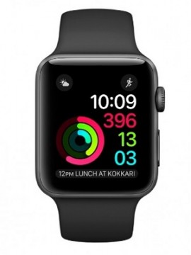 Apple Watch Series 2 38mm Space Gray Aluminum Case with Black Sport Band (MP0D2) - Новый распечатанный
