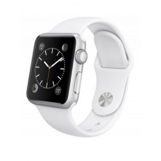 Apple Watch Sport 42mm Silver Aluminum Case with White Sport Band (MJ3N2) CPO