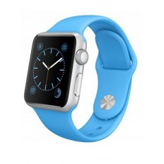 Apple Watch Sport 42mm Silver Aluminum Case with Blue Sport Band (MJ3Q2)
