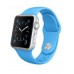 Apple Watch Sport 42mm Silver Aluminum Case with Blue Sport Band (MJ3Q2)