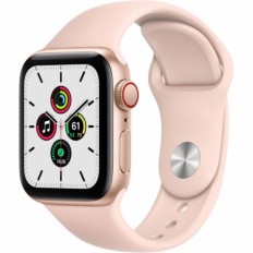 Apple Watch SE GPS + Cellular 40mm Gold Aluminum Case with Pink Sand Sport B. (MYEA2)
