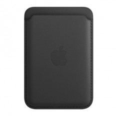 Apple Leather Wallet with MagSafe Black (MHLR3)