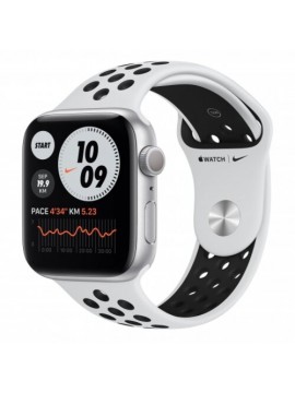 Apple Watch Nike Series 6 GPS 44mm Silver Aluminum Case w. Pure Platinum/Black Nike Sport B. (MG293)