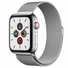 Apple Watch Series 5 LTE 44mm Steel w. Steel Milanese Loop - Steel (MWW32)